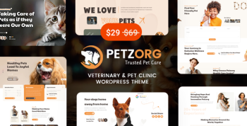 Petzorg - Veterinary & Pet Care Clinic WordPress Theme