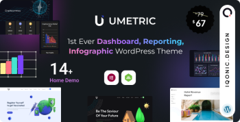 Umetric 2.0 | WordPress Dashboard, Reporting and Infographic Theme