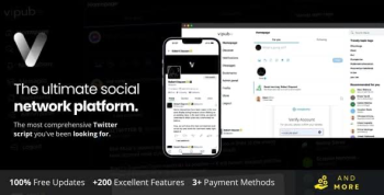 Vipub - PHP Social Network Platform Script