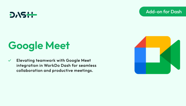 Google Meet – Dash SaaS Add-on