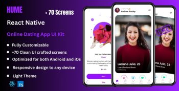 Hume - Dating React Native Expo App Ui Kit