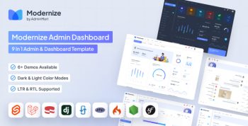 Modernize Multipurpose Admin Dashboard Template