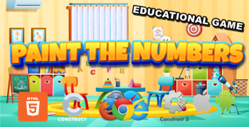 Paint The Numbers - Educational Game for Kids - Construct 2/3 (Capx/C3p)