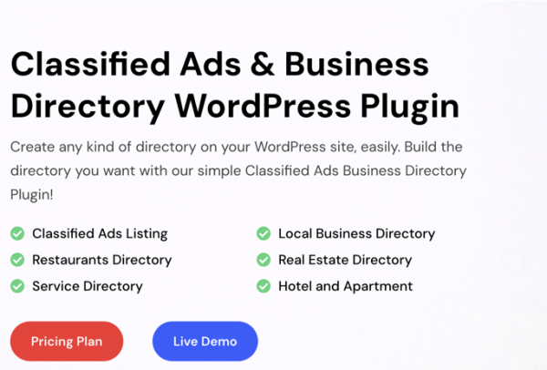 Classified Ads & Business Directory WordPress Plugin