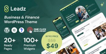 Leadz - Financial WordPress Theme