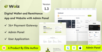 Waiz - Digital Wallet and Remittance App and Website with Admin Panel