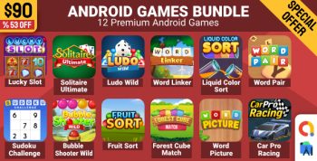 Bundle 12 Android Studio Games with AdMob Ads
