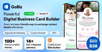 GoBiz - vCard SaaS Digital Business Card Builder
