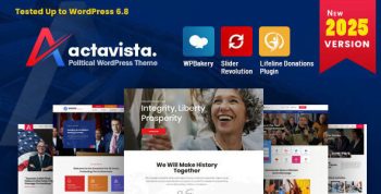 Actavista - A Political WordPress Theme with Donation & Paid Membership System