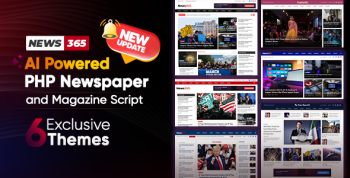 News365 – PHP Newspaper Script Magazine Blog with Video Newspaper