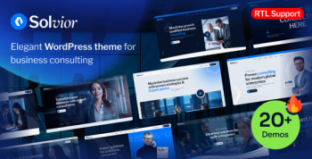 Solvior - Business Consulting WordPress Theme.