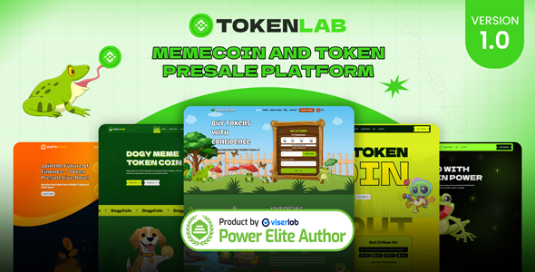 TokenLab - MemeCoin And Token PreSale Platform TokenLab - MemeCoin And Token PreSale Platform
