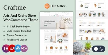Craftme - Art Crafts & Home Decor WordPress WooCommerce Theme