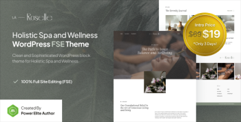 La Roselle – Holistic Spa & Wellness Gutenverse FSE WordPress Theme