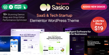 Sasico - SaaS & Tech Startup WordPress Theme