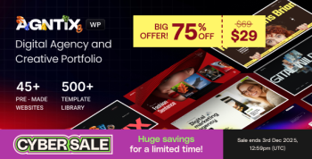 Agntix - Digital Agency & Creative Portfolio WordPress Theme