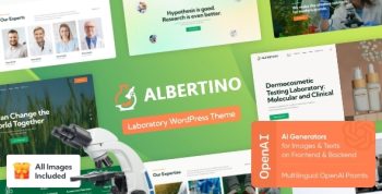 Albertino - Chemical Laboratory & Research Center WordPress Theme