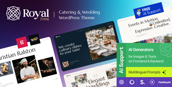Royal Event | Catering & Wedding Chef Wordpress Theme Royal Event | Catering & Wedding Chef Wordpress Theme