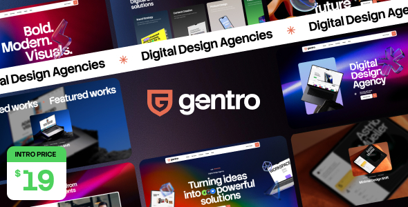 Gentro – Digital Design Agencies WordPress Theme Gentro – Digital Design Agencies WordPress Theme