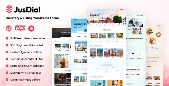 JusDial- Directory and Listing WordPress Theme JusDial- Directory and Listing WordPress Theme