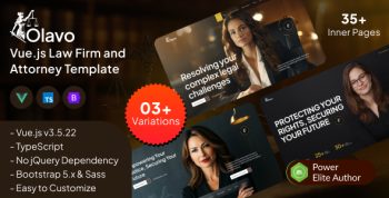 Olavo – Vue.js Law Firm & Attorney Template