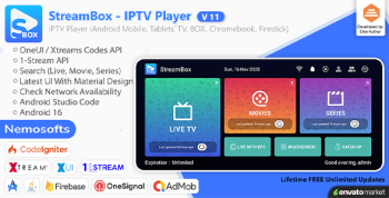StreamBox - IPTV Player for Android, TV, Mobile, Tablets, Firestick & Chromebook
