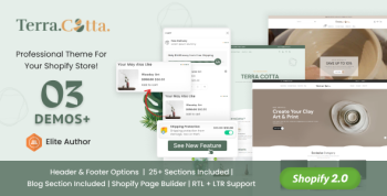 Terracotta - Ceramics & Pottery Decor Shopify Theme