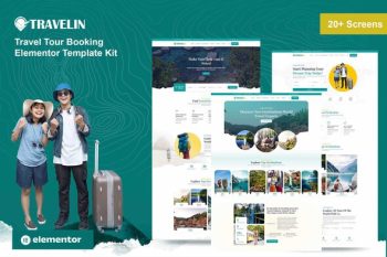Travelin - Travel Tour Booking Elementor Pro Template Kit