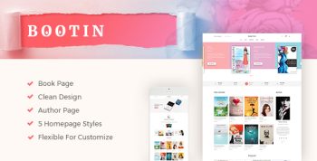 Bootin - Book Store WooCommerce WordPress Theme