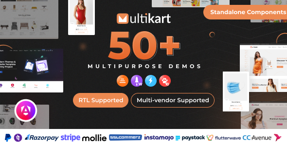 Multikart - Single or Multivendor eCommerce with Angular & Laravel REST API Multikart - Single or Multivendor eCommerce with Angular & Laravel REST API