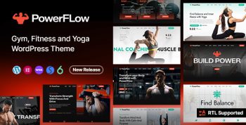 PowerFlow - Gym Fitness and Yoga WordPress Theme