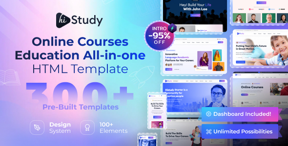 HiStudy - Online Courses & Education Template HiStudy - Online Courses & Education Template