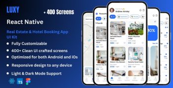 Luxy - Real Estate & Hotel Booking React Native Expo Ui Kit