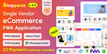 Shopperzz - PWA eCommerce CMS with POS & WhatsApp Ordering | Inventory Management