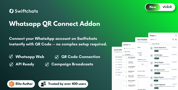 Whatsapp QR Connect - Swiftchats Module Whatsapp QR Connect - Swiftchats Module