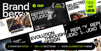 Brandberry – Creative Elementor WordPress Theme