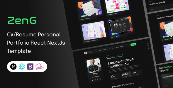 ZenG - Personal Portfolio NextJs Template ZenG - Personal Portfolio NextJs Template