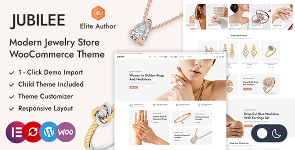 Jubilee - Jewelry Store WordPress WooCommerce Theme Jubilee - Jewelry Store WordPress WooCommerce Theme