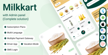 Milkkart - Milk Subscription and Delivery eCommerce Flutter Mobile App