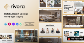 Rivora - Hotel Booking Elementor WordPress Theme