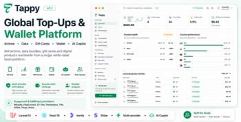 Tappy - Global Top-Ups, Gift Cards & Wallet SaaS Platform