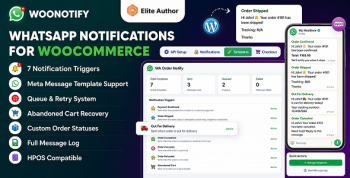 WooNotify – WooCommerce WhatsApp Notifications & AI Agent