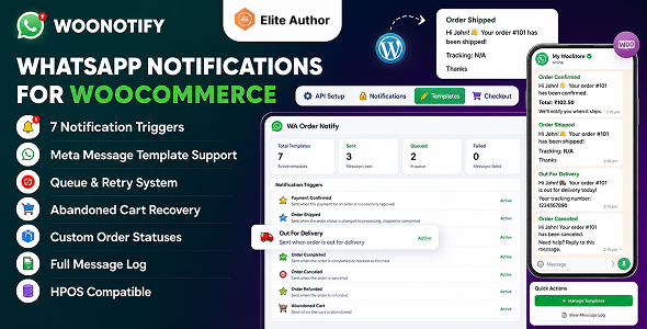 WooNotify – WooCommerce WhatsApp Notifications & AI Agent WooNotify – WooCommerce WhatsApp Notifications & AI Agent